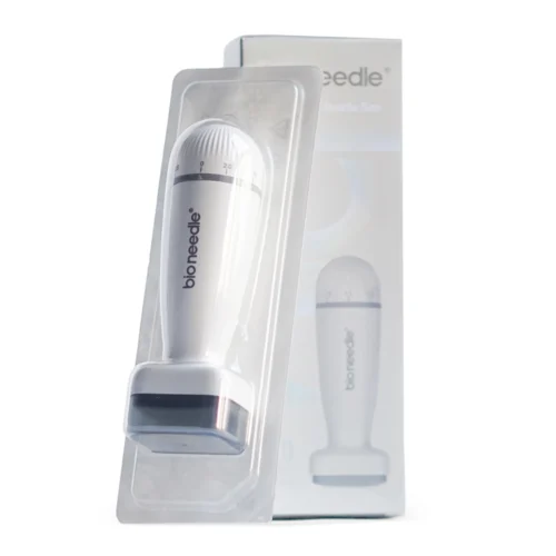 Вид упаковки та запаковоного дермаштампа Bio Needle з 120 титановими голками