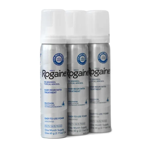Піна Rogaine (Рогейн) 5% міноксидил для чоловіків, набір на 3 місяці (3 флакони)