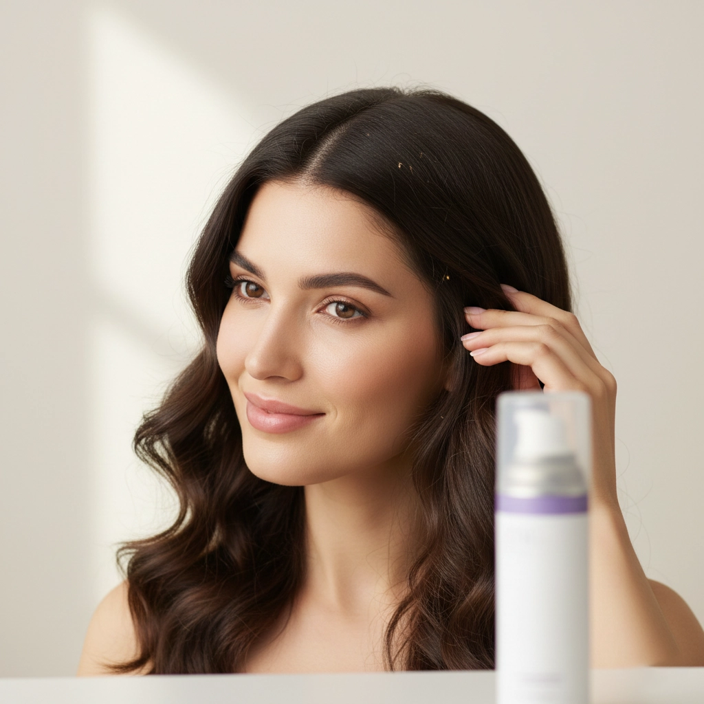 Ефект від використання жіночого міноксидилу 5% піна для відновлення густоти волосся та боротьби зі стресовим випадінням.