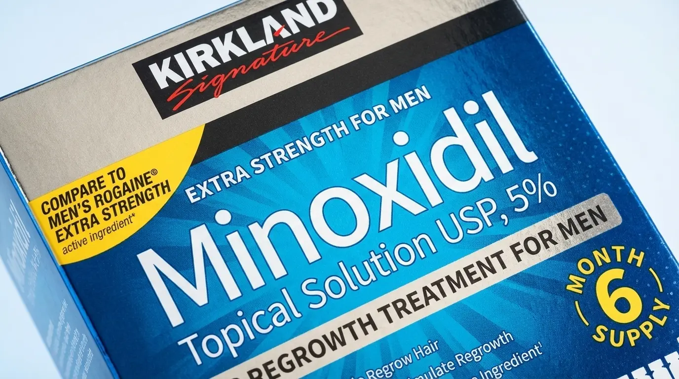 Оригінальний міноксидил Kirkland 5% для росту бороди — упаковка на 6 місяців